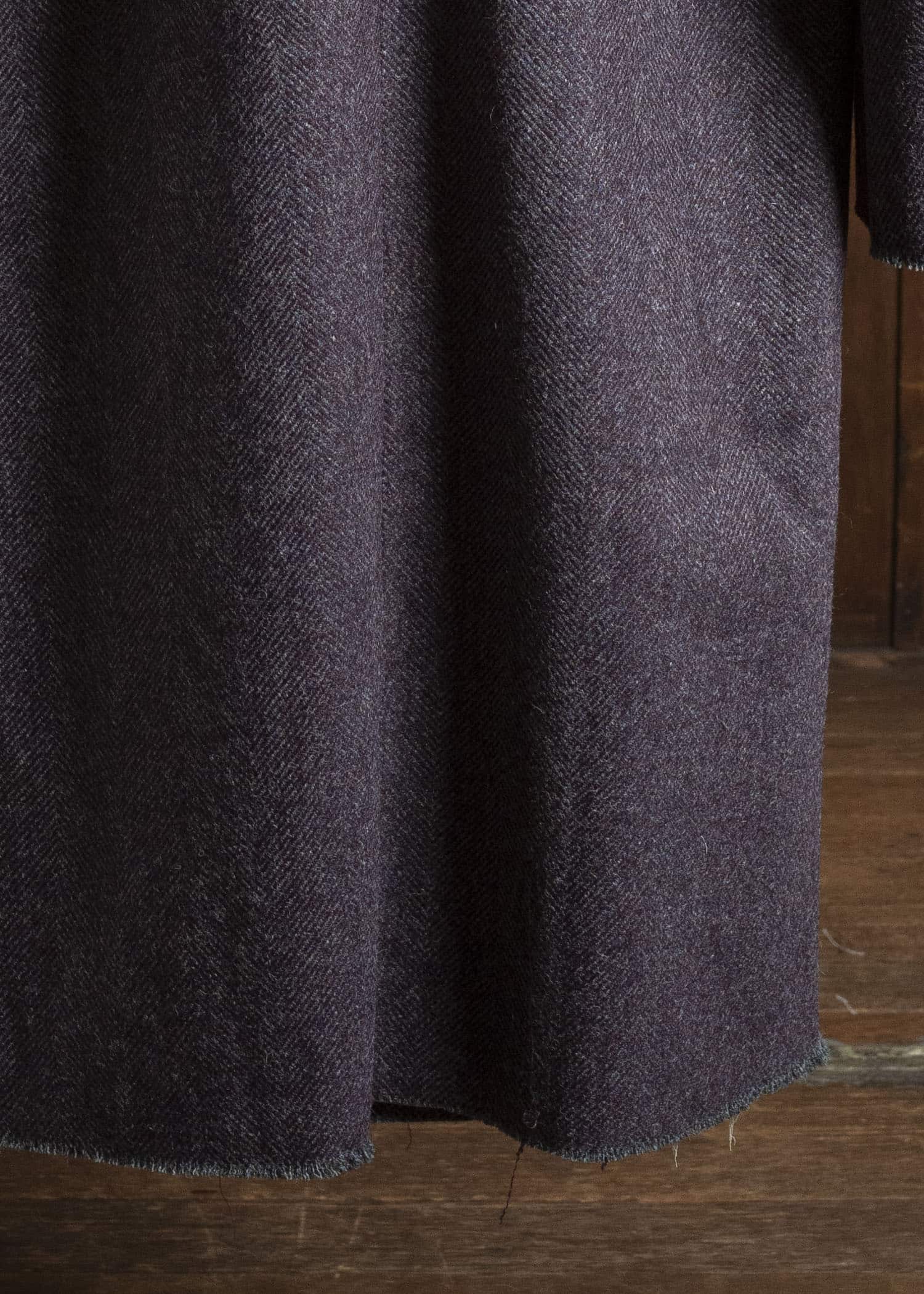 Professor.E WOOL COAT BURGUNDY 25FW-WN-FM-09