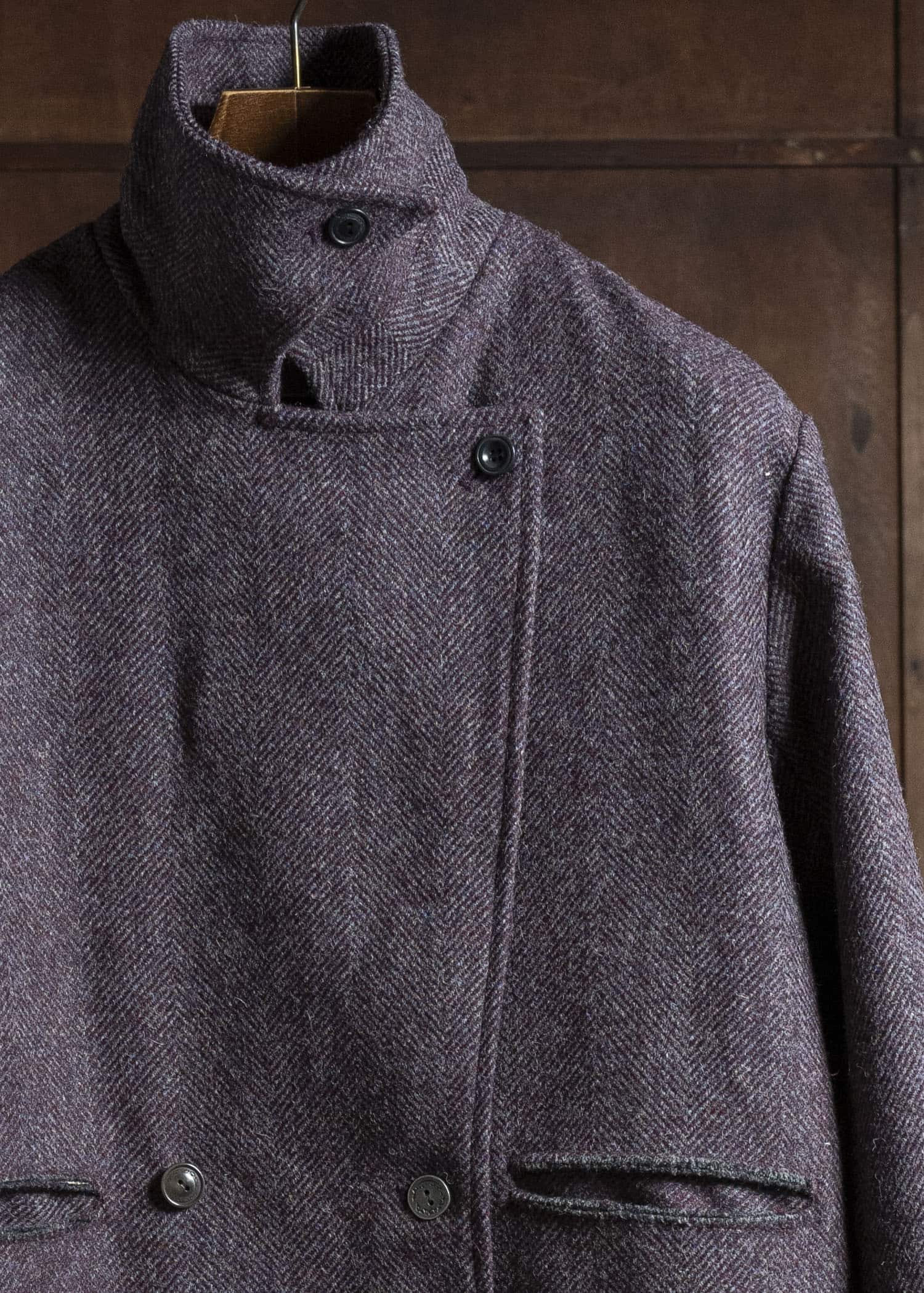 Professor.E WOOL COAT BURGUNDY 25FW-WN-FM-09
