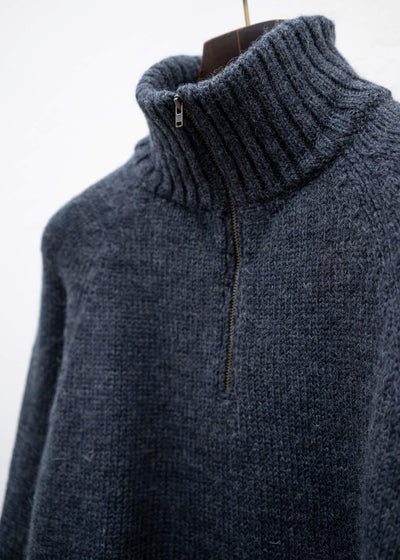 XENIA TELUNTS QUARTER ZIP COSY"""""""" CHARCOAL