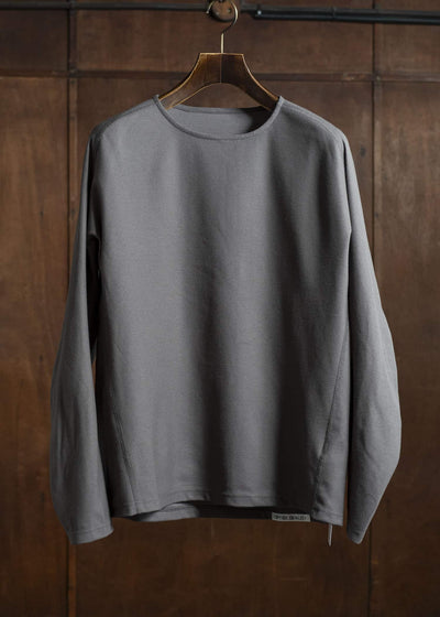 OPPOSE DUALITY Long Sleeve T-Shirts Cotton x Poly OD4002CAS Gray