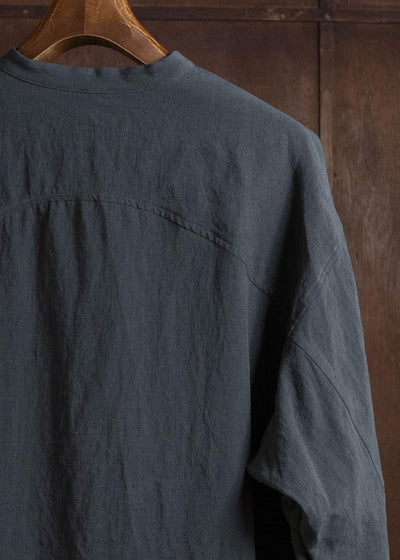 amachi. Jewelry Buttons Shirt［ Silver button ］ AY18S-1081-Deep Green Gray Deep Green Gray