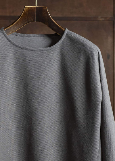 OPPOSE DUALITY Long Sleeve T-Shirts Cotton x Poly OD4002CAS Gray