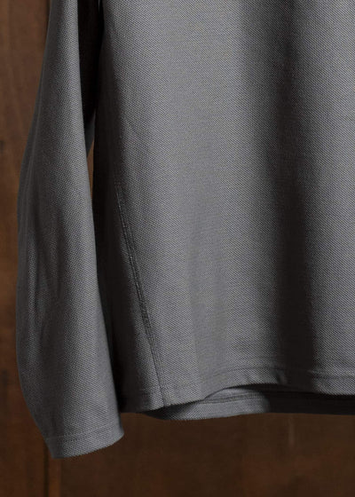 OPPOSE DUALITY Long Sleeve T-Shirts Cotton x Poly OD4002CAS Gray