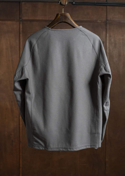 OPPOSE DUALITY Long Sleeve T-Shirts Cotton x Poly OD4002CAS Gray