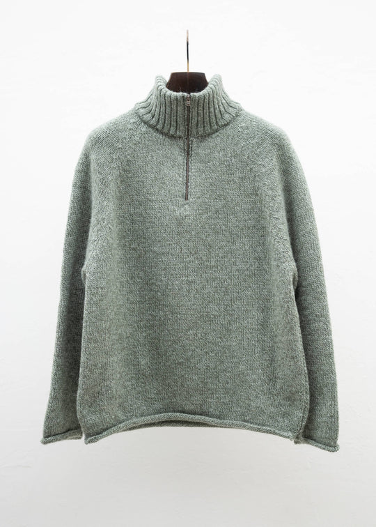 XENIA TELUNTS QUARTER ZIP COSY"""""""" SAGE