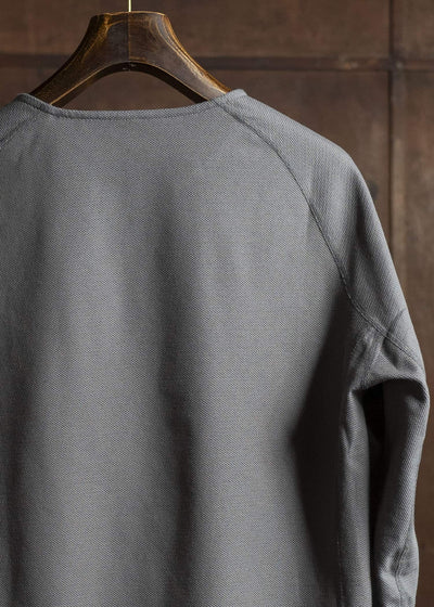 OPPOSE DUALITY Long Sleeve T-Shirts Cotton x Poly OD4002CAS Gray