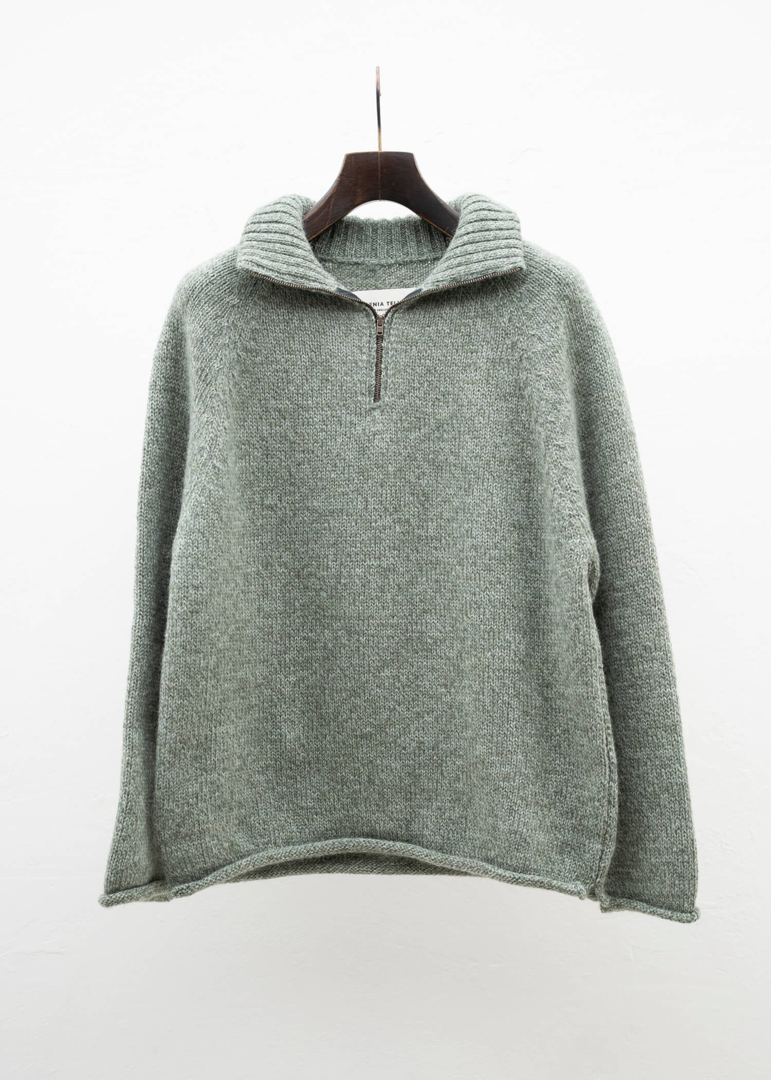 XENIA TELUNTS QUARTER ZIP COSY"""""""" SAGE