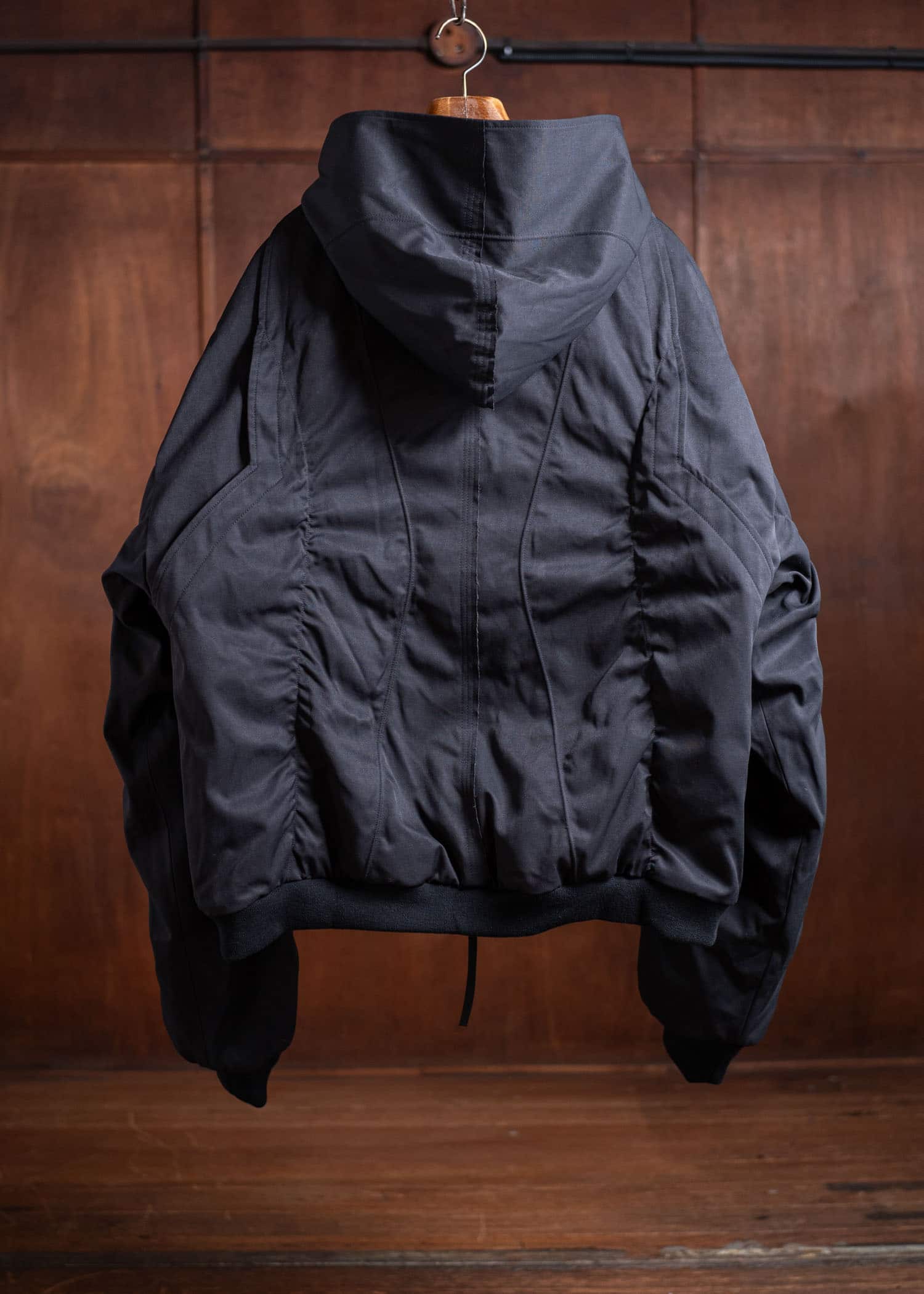 Professor.E Hooded Mega Bomber Black 24FW-PE-JKT-08