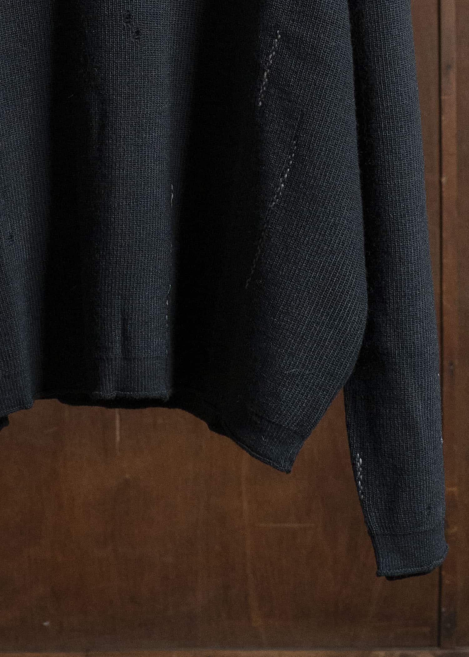 Professor.E AGED POLO BLACK 25FW-PE-KT-03