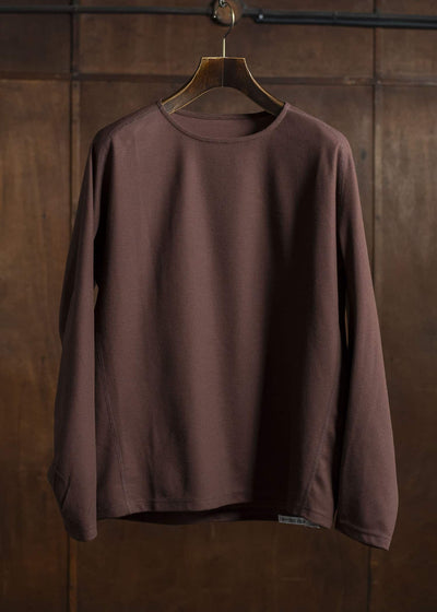 OPPOSE DUALITY Long Sleeve T-Shirts Cotton x Poly OD4002CAS Burgundy