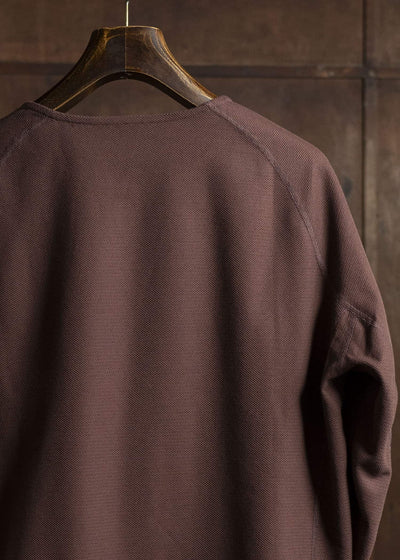 OPPOSE DUALITY Long Sleeve T-Shirts Cotton x Poly OD4002CAS Burgundy