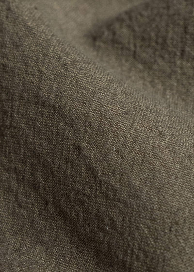 shi shi 25F1S1DB SASHIKO-wide shirt FOREST