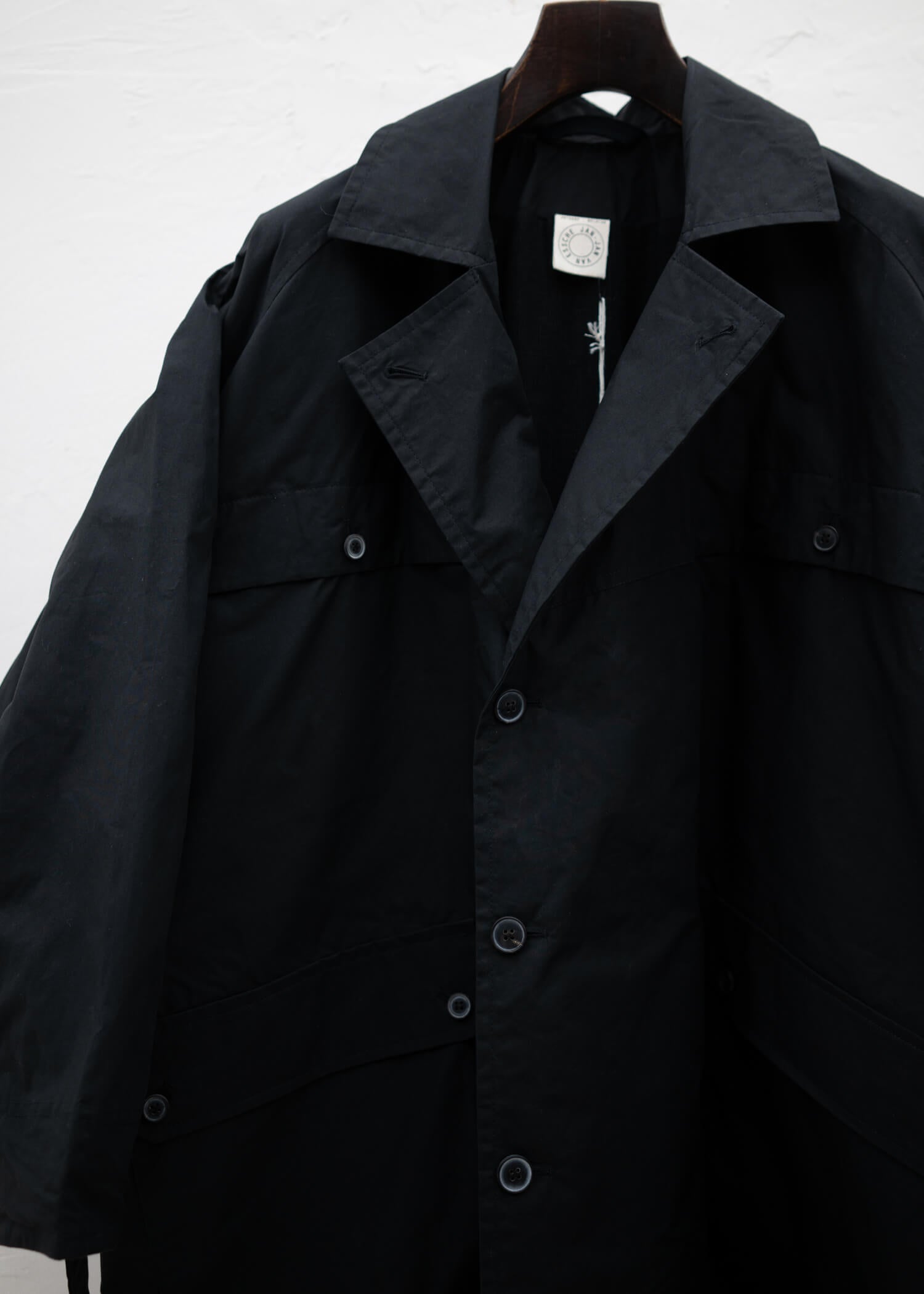 JAN-JAN VAN ESSCHE "COAT#28" OVERSIZED DOUBLEBREASTED TRENCH