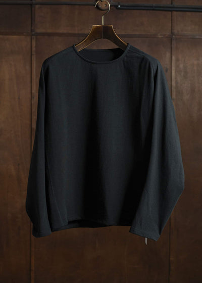 OPPOSE DUALITY Long Sleeve T-shirts Cotton OD4001CAS Black