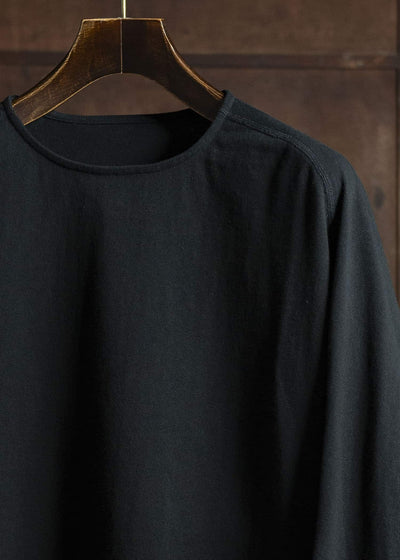 OPPOSE DUALITY Long Sleeve T-shirts Cotton OD4001CAS Black