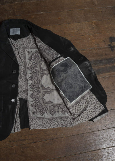 Professor.E LEATHER BLAZER BLACK 25FW-PE-FM-20