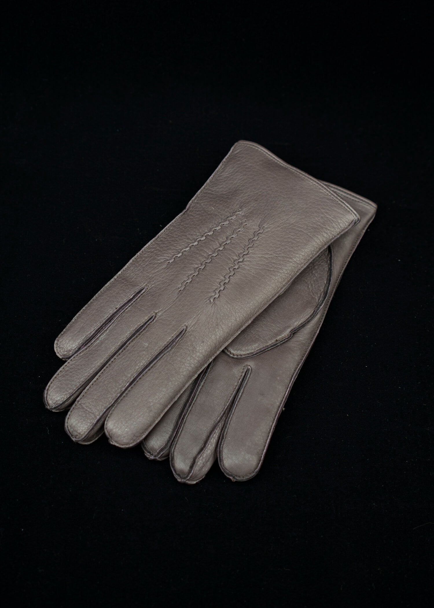 DENTS Deerskin and Rabbit Fur lining Gloves BARK 15-1544 Windsor