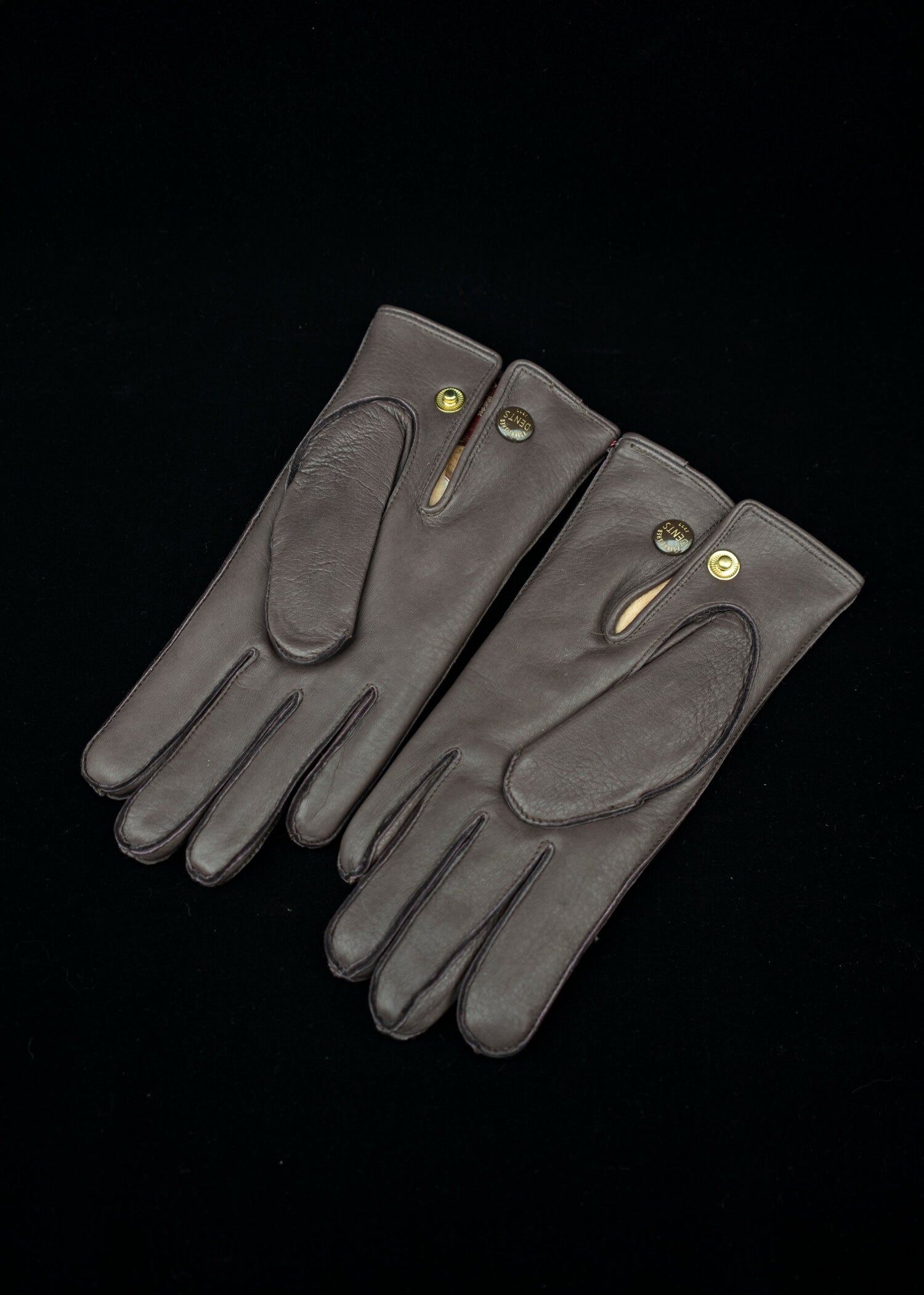 DENTS Deerskin and Rabbit Fur lining Gloves BARK 15-1544 Windsor