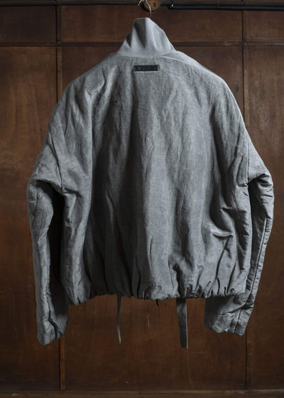 Professor.E PADDED BOMBER NATURAL DYED GRAY 25FW-PE-FM-18