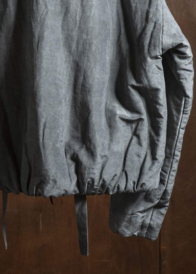 Professor.E PADDED BOMBER NATURAL DYED GRAY 25FW-PE-FM-18