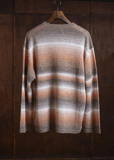 amachi. 15 Gradation Knit AY18K-4084 Brown Orange