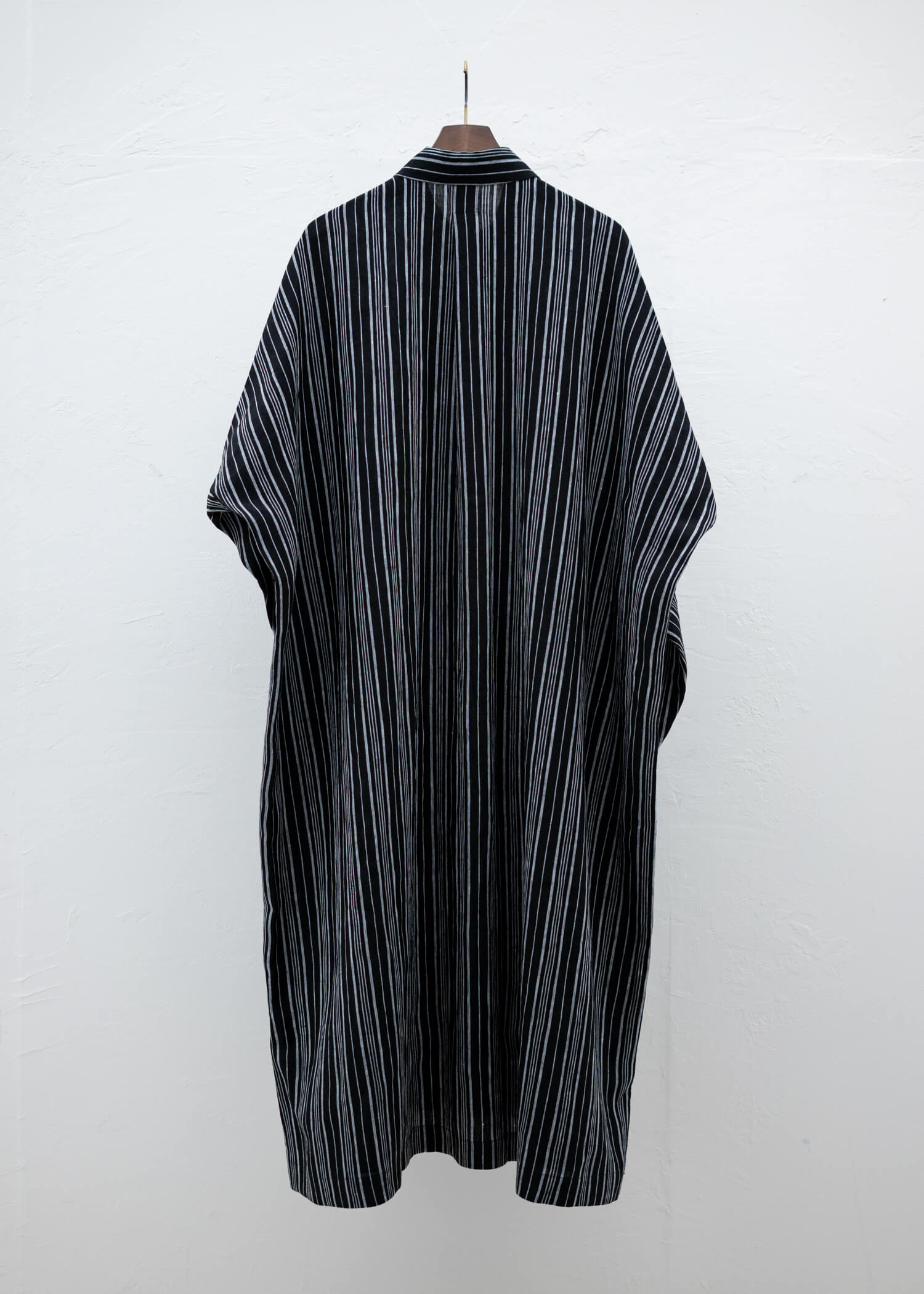 JAN-JAN VAN ESSCHE "SHIRT#95" LOOSE FIT LONG SHIRT CONTRAST STRIPE