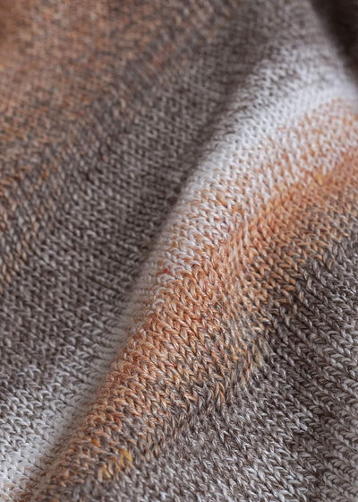 amachi. 15 Gradation Knit AY18K-4084 Brown Orange