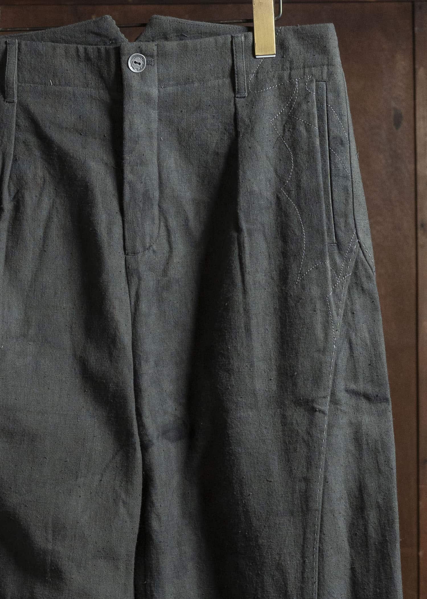 Professor.EE PANTS NATURAL DYED BLACK 25FW-PE-FM-29