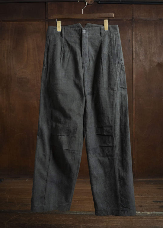 Professor.EE PANTS NATURAL DYED BLACK 25FW-PE-FM-29