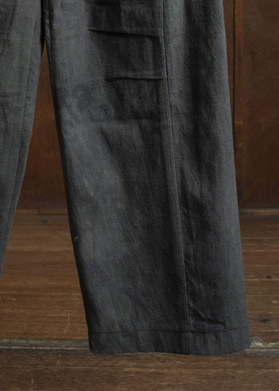 Professor.EE PANTS NATURAL DYED BLACK 25FW-PE-FM-29