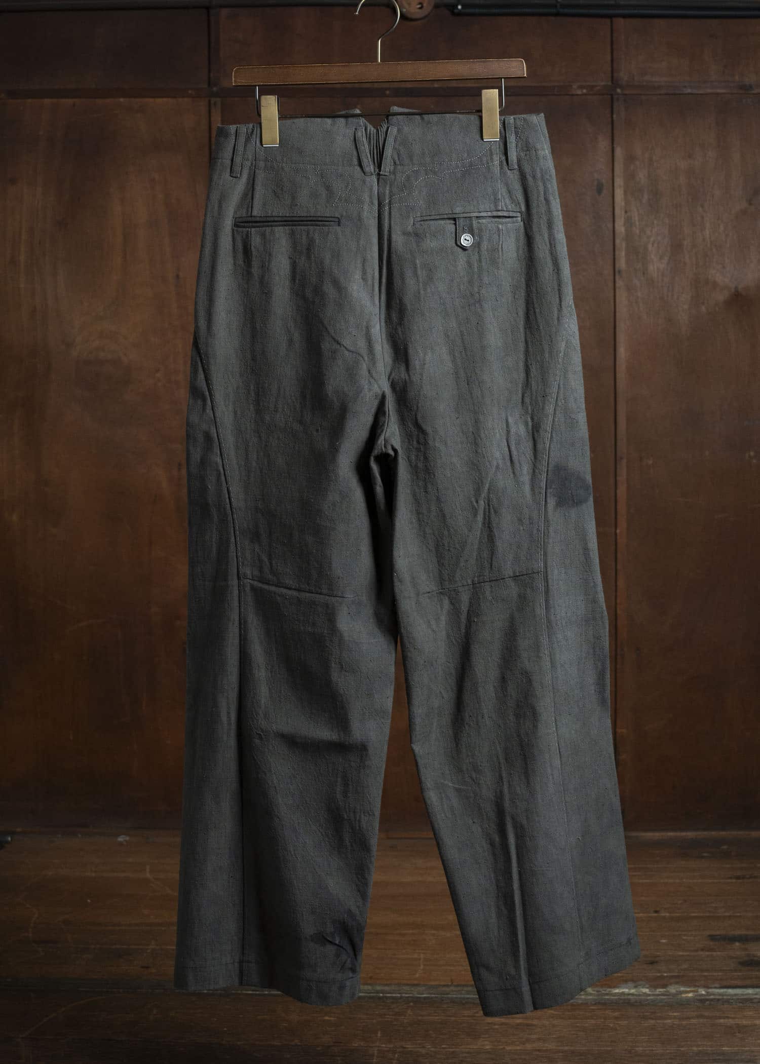Professor.EE PANTS NATURAL DYED BLACK 25FW-PE-FM-29
