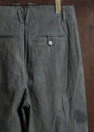 Professor.EE PANTS NATURAL DYED BLACK 25FW-PE-FM-29