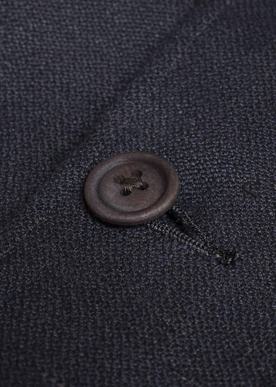 Gorsch #141ST-JK06 Wide Short Sleeve Peacked Jacket Navy Brown