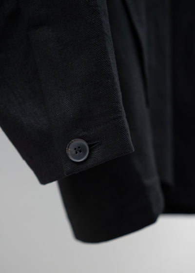 JAN-JAN VAN ESSCHE "JACKET #50" OVERSIZED BLAZER WITH INSEAM POCKETSAND BLK