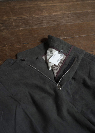 Professor.EE PANTS NATURAL DYED BLACK 25FW-PE-FM-29
