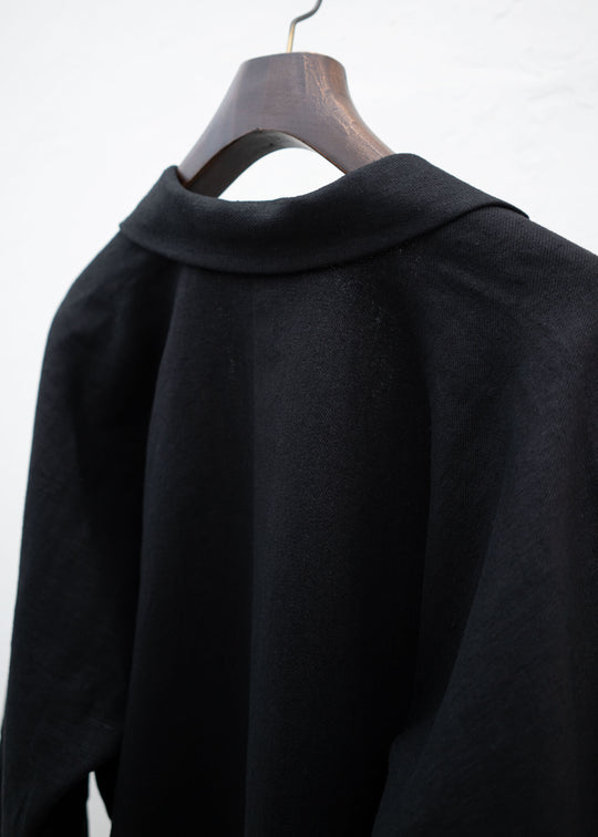 JAN-JAN VAN ESSCHE "JACKET #50" OVERSIZED BLAZER WITH INSEAM POCKETSAND BLK