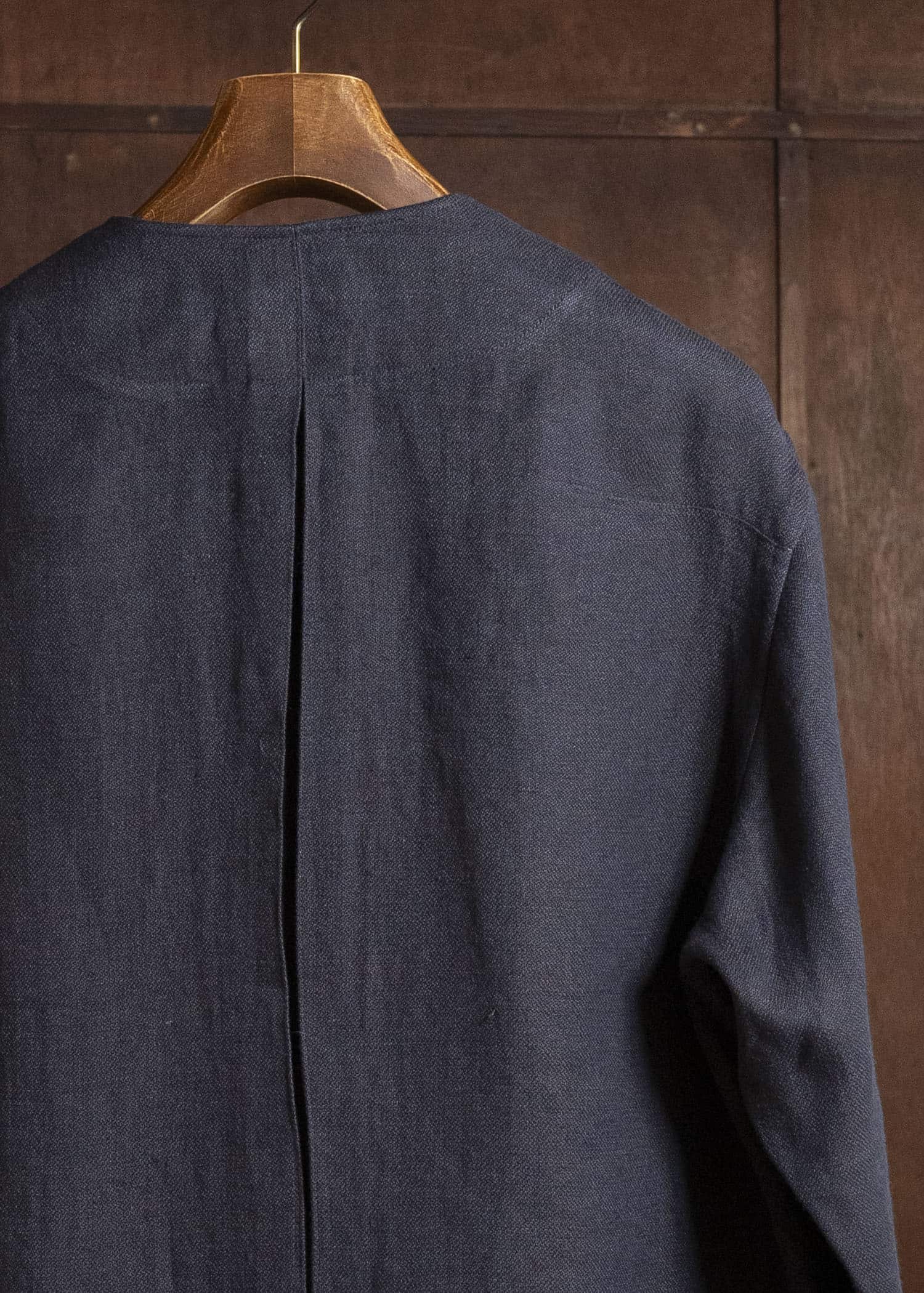 Gorsch #141ST-JK08 Layered Front Jacket Navy Brown