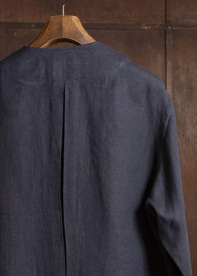 Gorsch #141ST-JK08 Layered Front Jacket Navy Brown