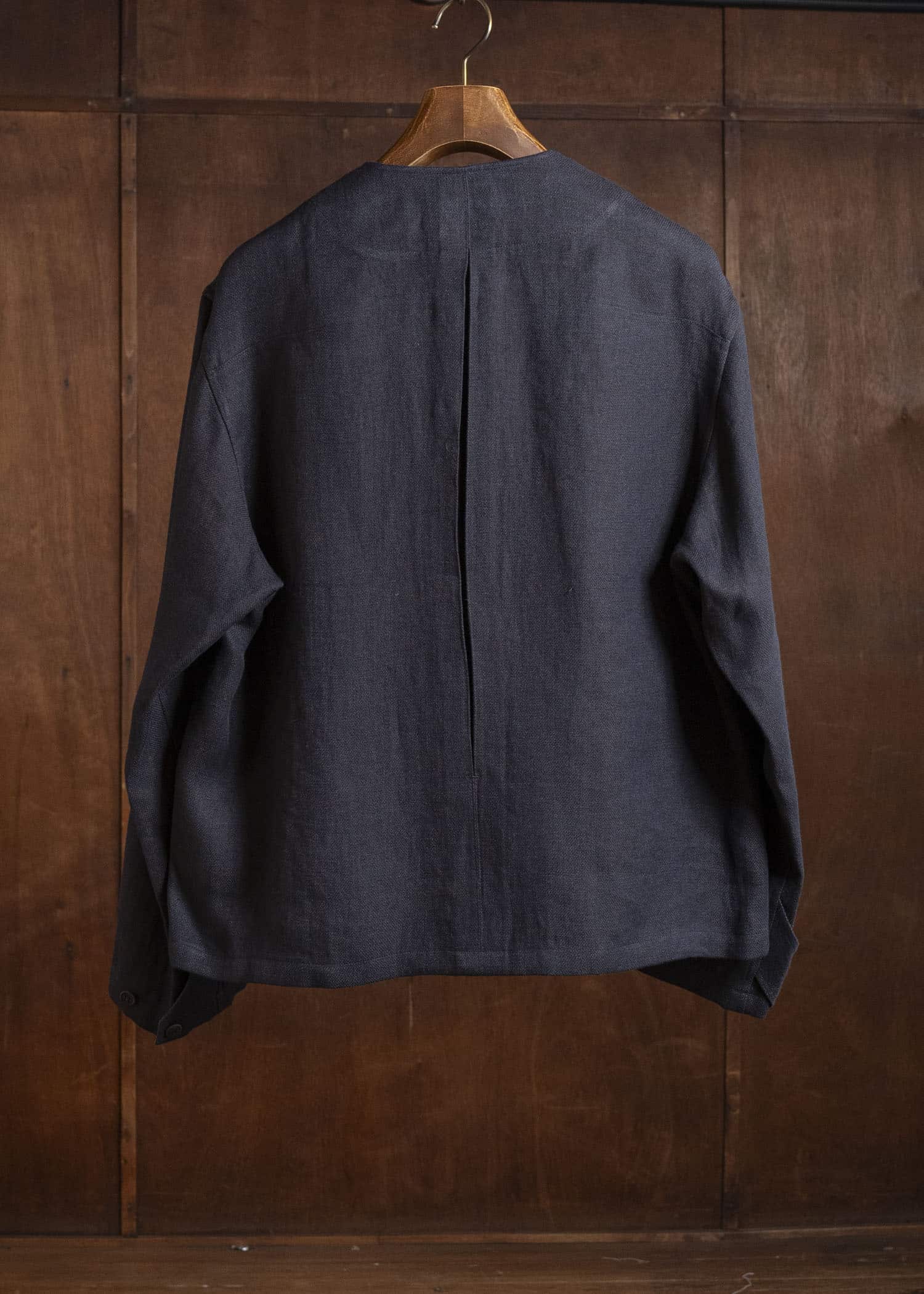 Gorsch #141ST-JK08 Layered Front Jacket Navy Brown