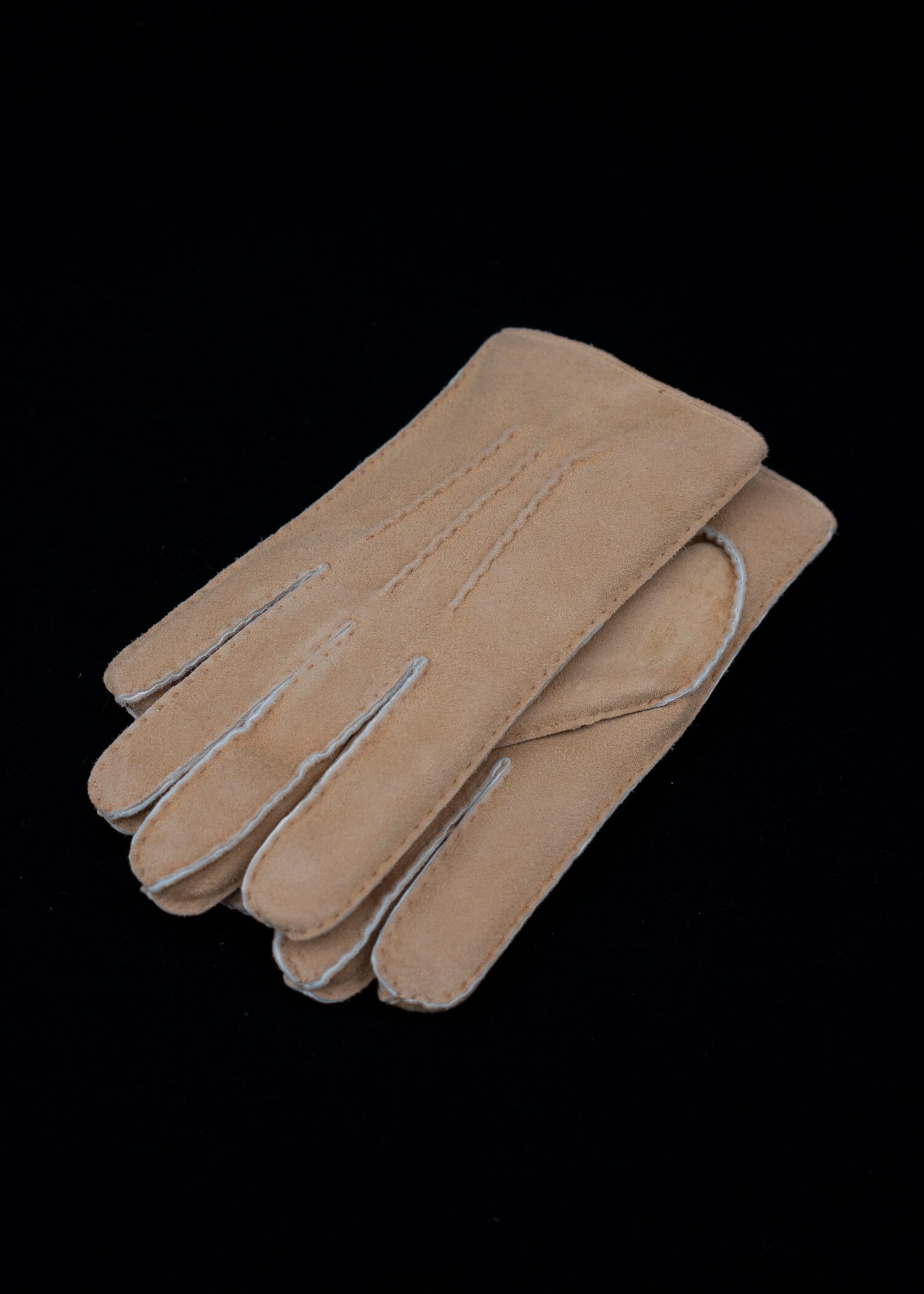 DENTS Deerskin and Rabbit Fur lining Gloves CAMEL 15-2069