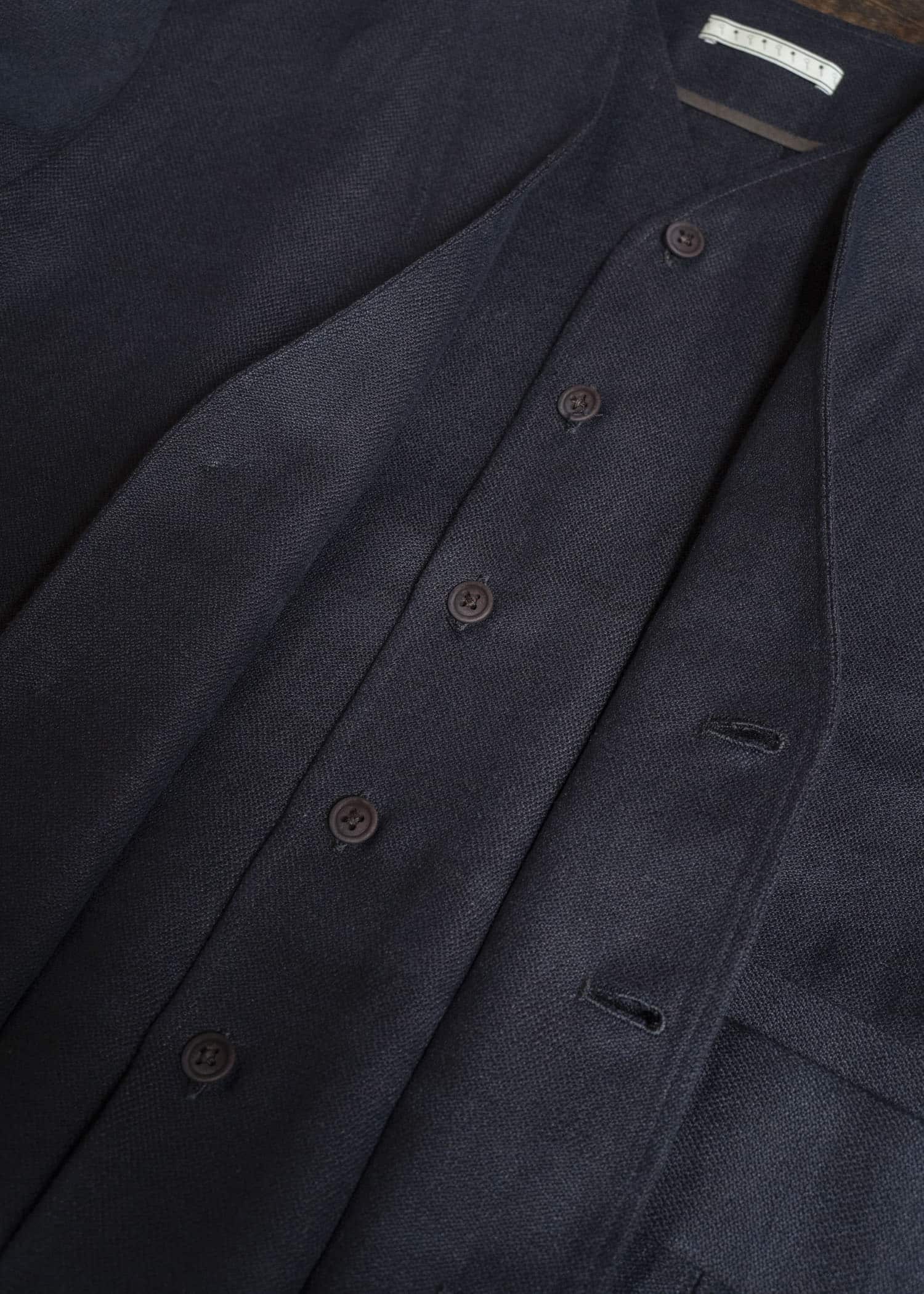 Gorsch #141ST-JK08 Layered Front Jacket Navy Brown