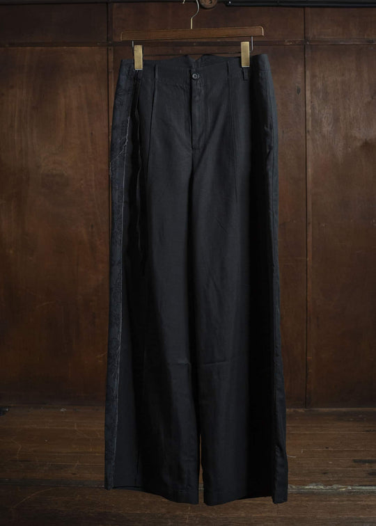 Professor.E WIDE PANTS BLACK 25FW-WN-TRL-02