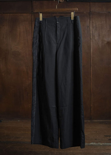 Professor.E WIDE PANTS BLACK 25FW-WN-TRL-02