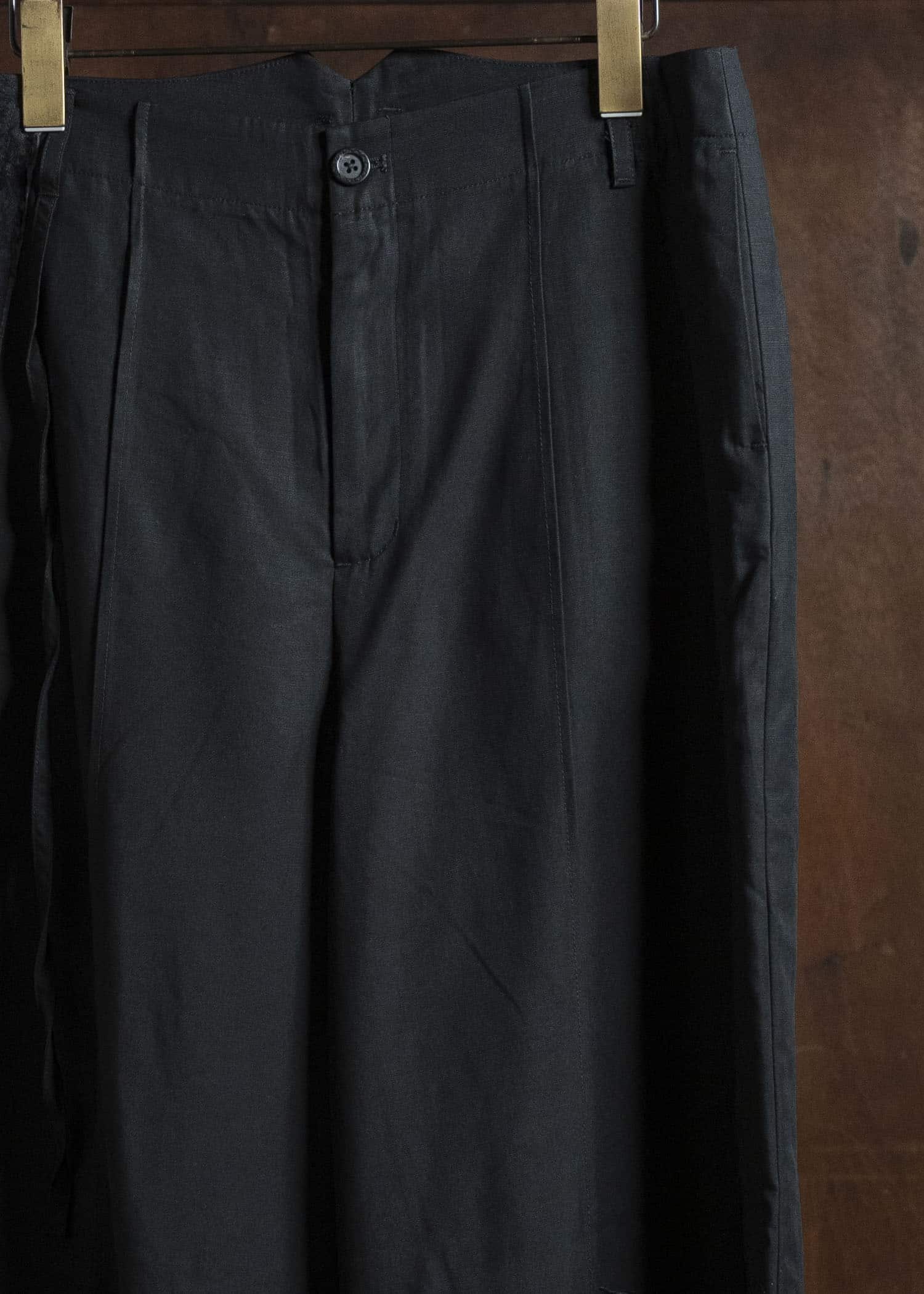 Professor.E WIDE PANTS BLACK 25FW-WN-TRL-02