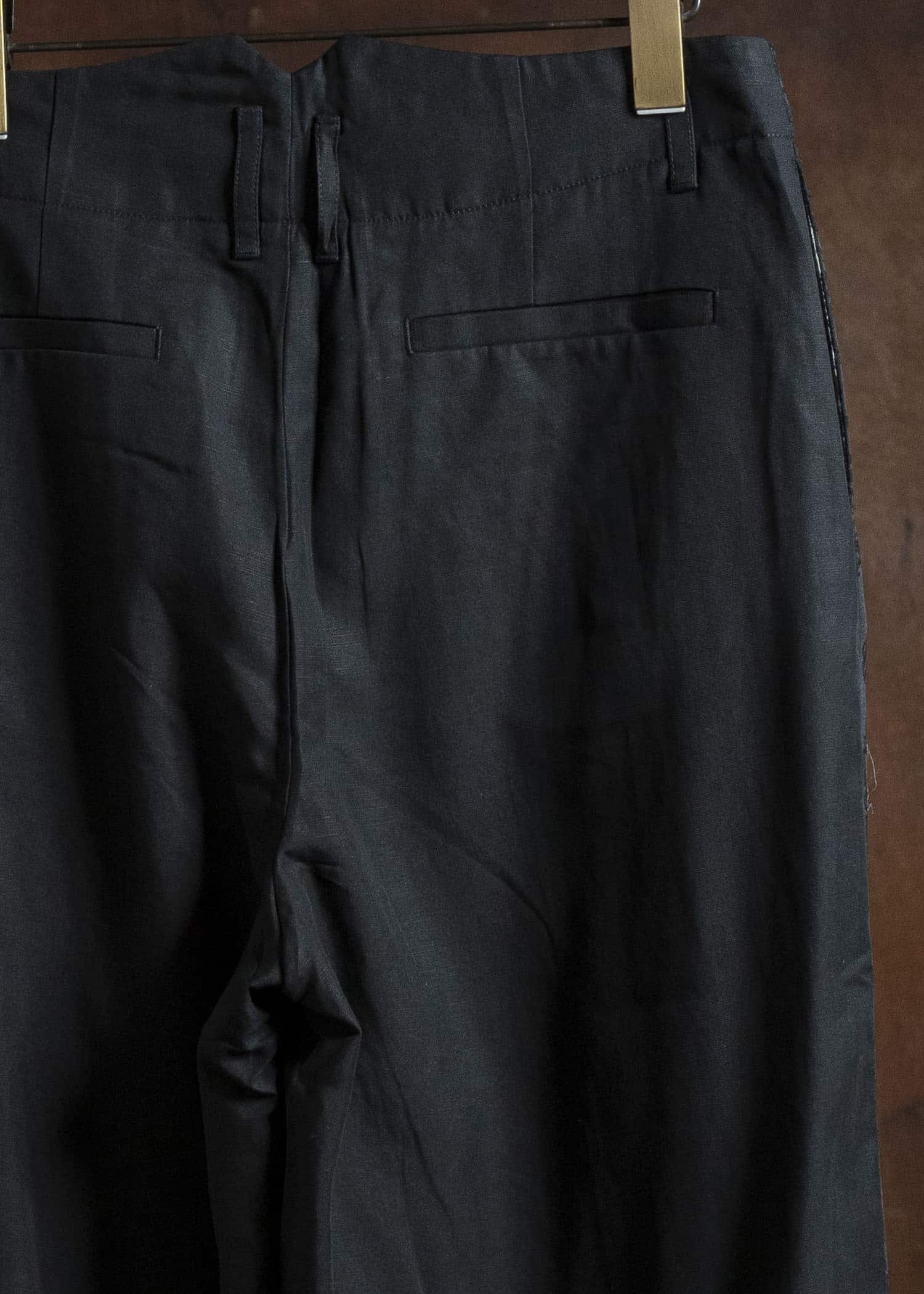 Professor.E WIDE PANTS BLACK 25FW-WN-TRL-02