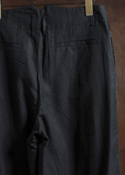 Professor.E WIDE PANTS BLACK 25FW-WN-TRL-02