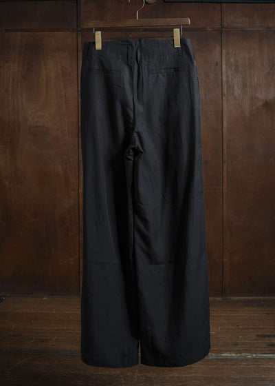 Professor.E WIDE PANTS BLACK 25FW-WN-TRL-02