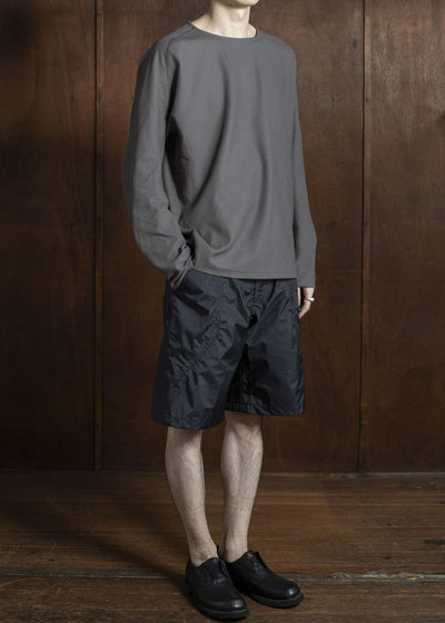 OPPOSE DUALITY Long Sleeve T-Shirts Cotton x Poly OD4002CAS Gray