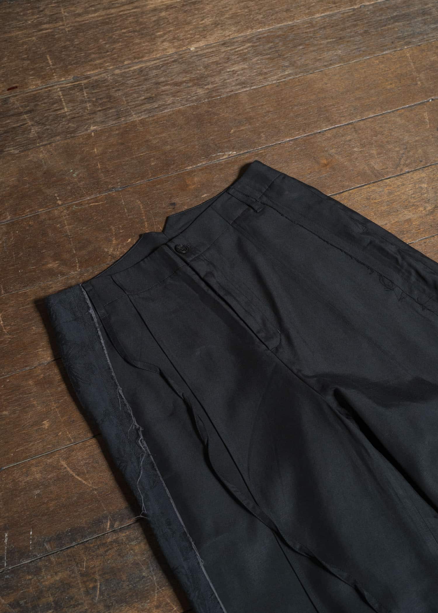 Professor.E WIDE PANTS BLACK 25FW-WN-TRL-02