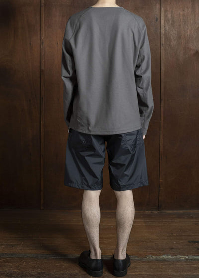 OPPOSE DUALITY Long Sleeve T-Shirts Cotton x Poly OD4002CAS Gray